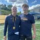 WVU Football TE recruit Toby Laughery and and TE coach Blaine Stewart