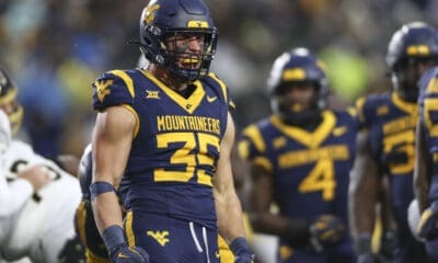 WVU Football LB Reid Carrico against UCF