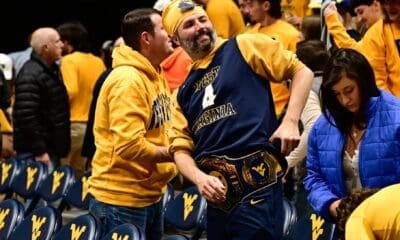 WVU Fans with belt