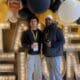 WVU Football CB Coach Rod West and WPIAL recruit Zachary Gleason