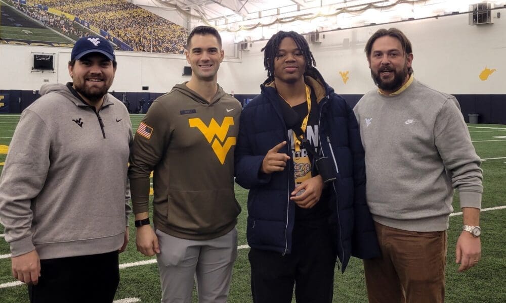 WVU Football DC Zac Alley with Da'Juan Craighead