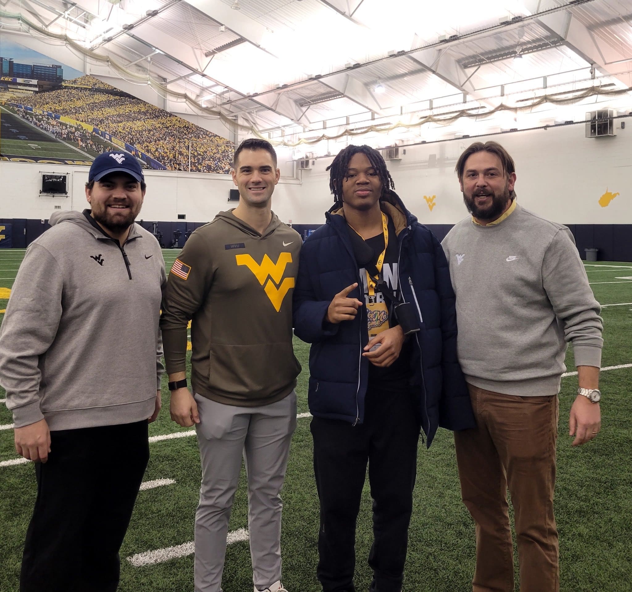 WVU Football DC Zac Alley with Da'Juan Craighead
