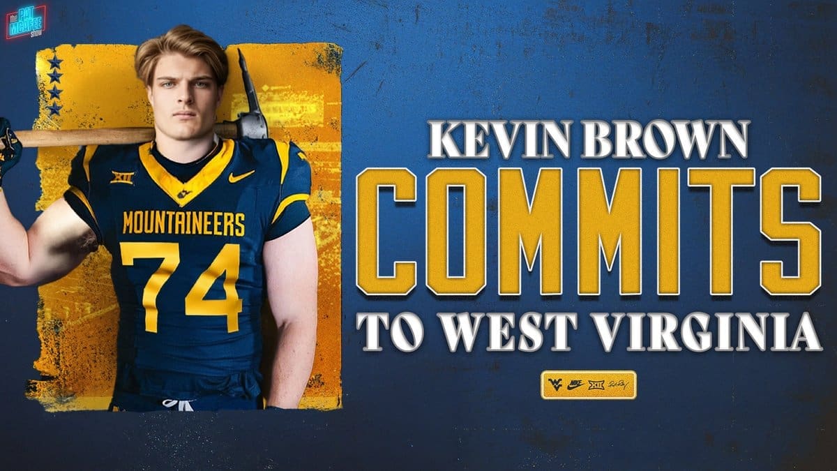 WVU Football OL commit Kevin Brown graphic