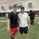 WVU Football OL recruit Luke Braham at indoor facility