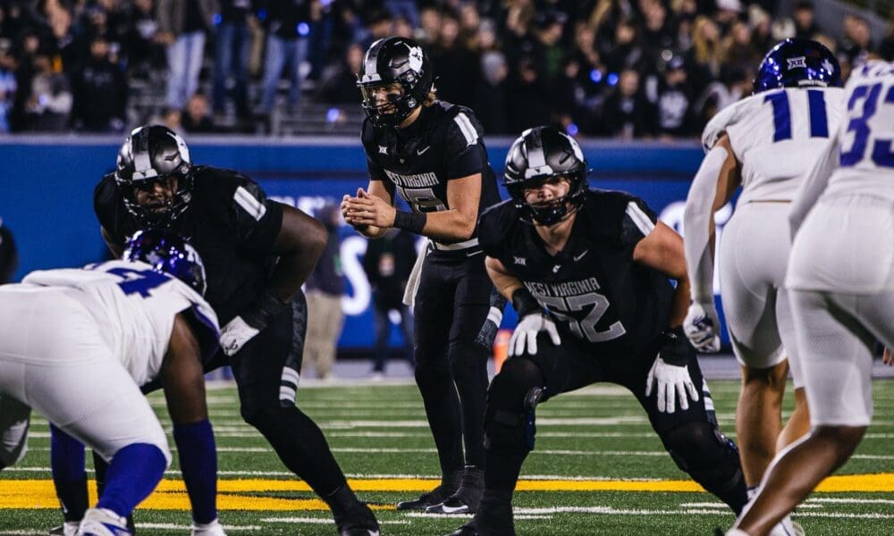 WVU Football QB Scotty Fox and OL Nick Krahe