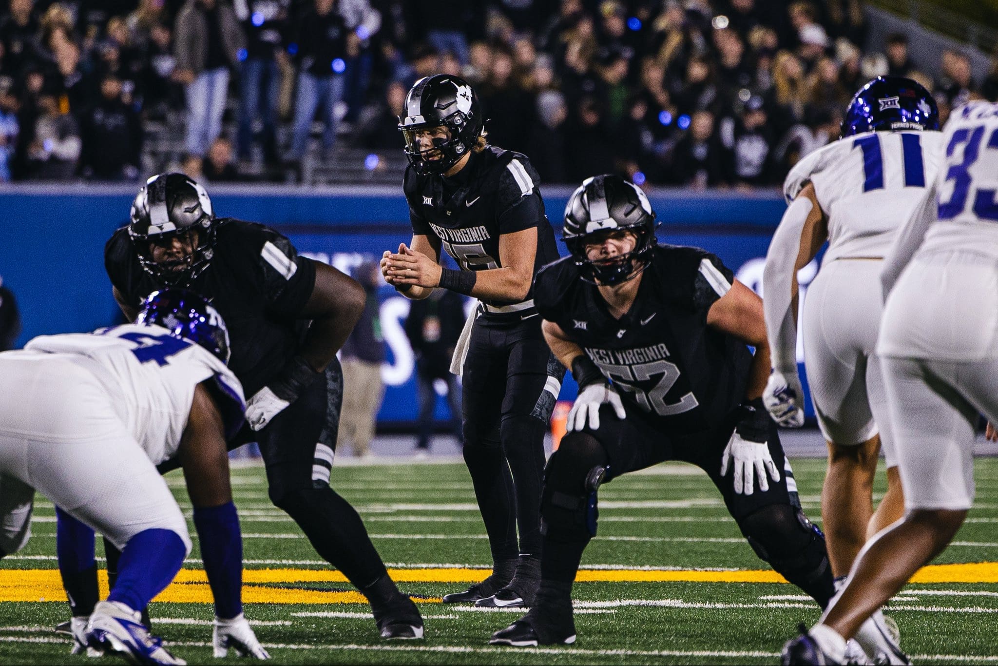 WVU Football QB Scotty Fox and OL Nick Krahe