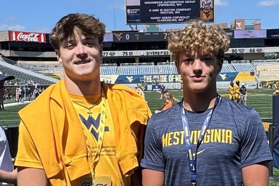 WVU Football QB recruit Maddox Twigg at game