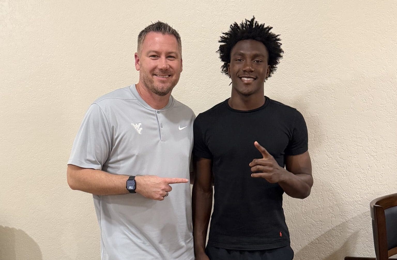 WVU Football WR recruit Anthony Jennings and Travis Trickett