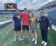 WVU Football long snapper Warren Flatt with Pat Kirkland