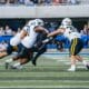 WVU Football making tackle at Kansas