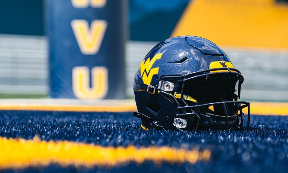 WVU Football Glossy Helmet