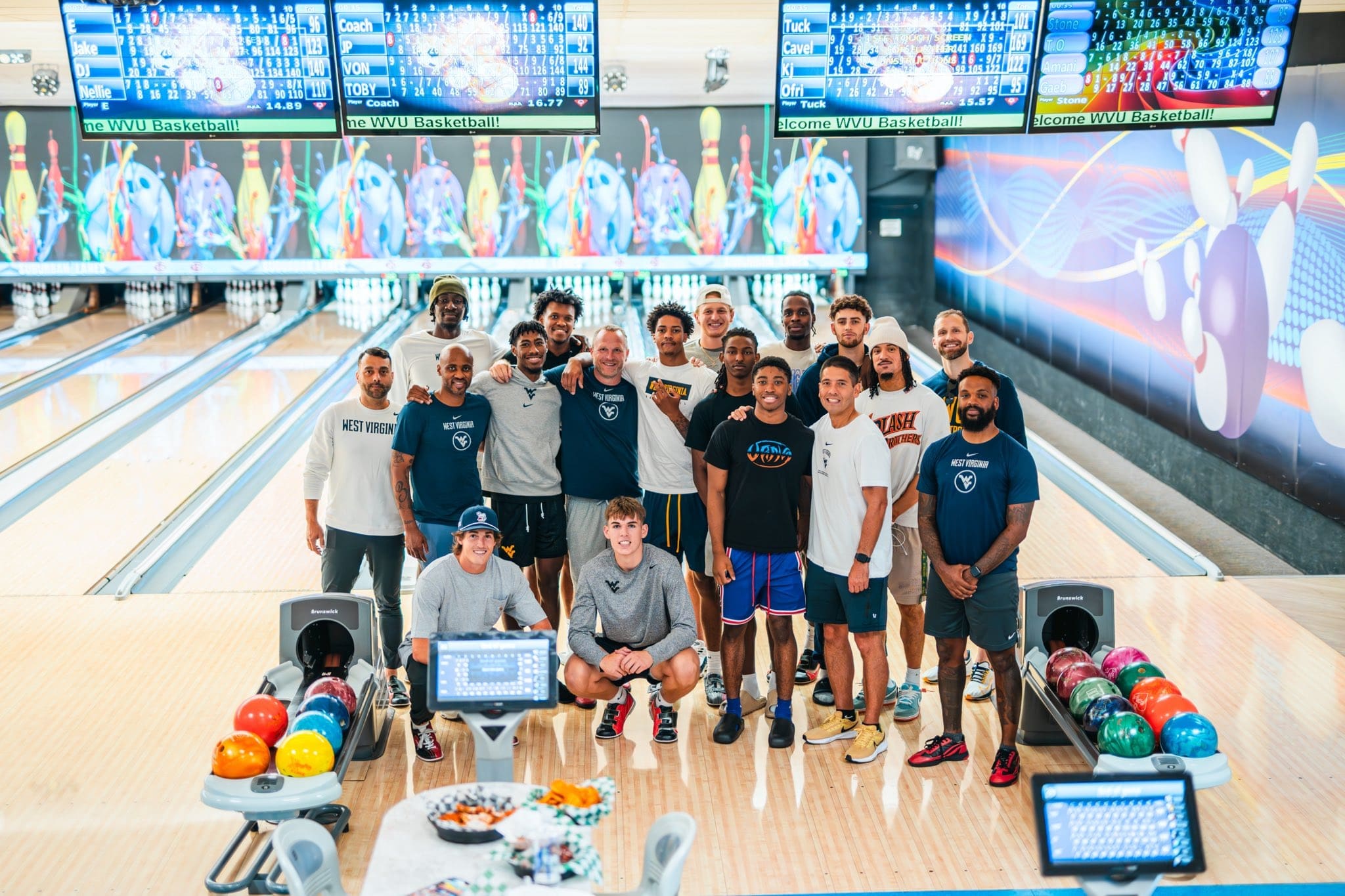 WVU Basketball bowling