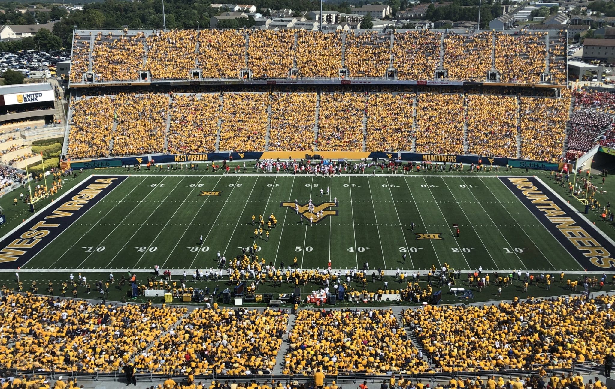 WVU Football stadium stock at Milan Puskar Stadium