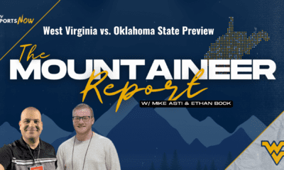 WVU vs. Oklahoma State Mountaineer Report preview show graphic