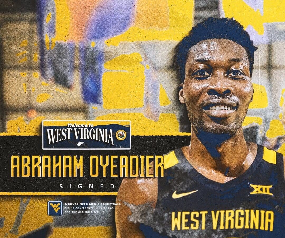 WVU Basketball center Abraham Oyeadier