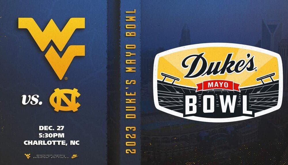WVU-UNC Duke's Mayo Bowl graphic