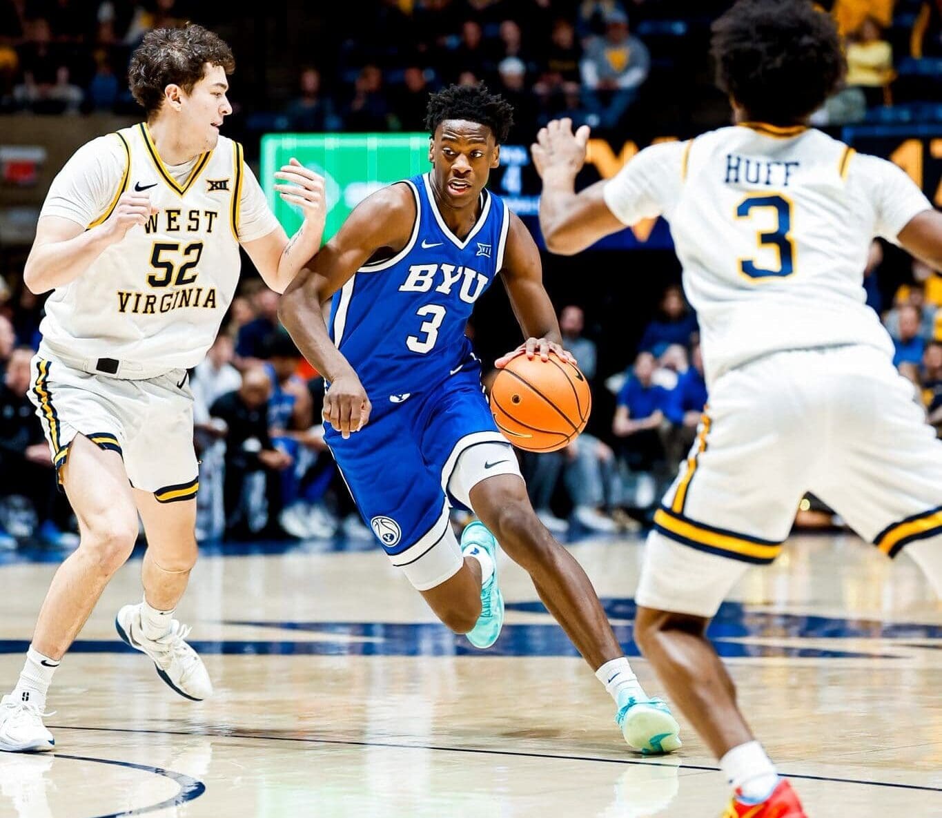 WVU Basketball against BYU star AJ Dybantsa