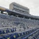 WVU football stadium empty seats stock