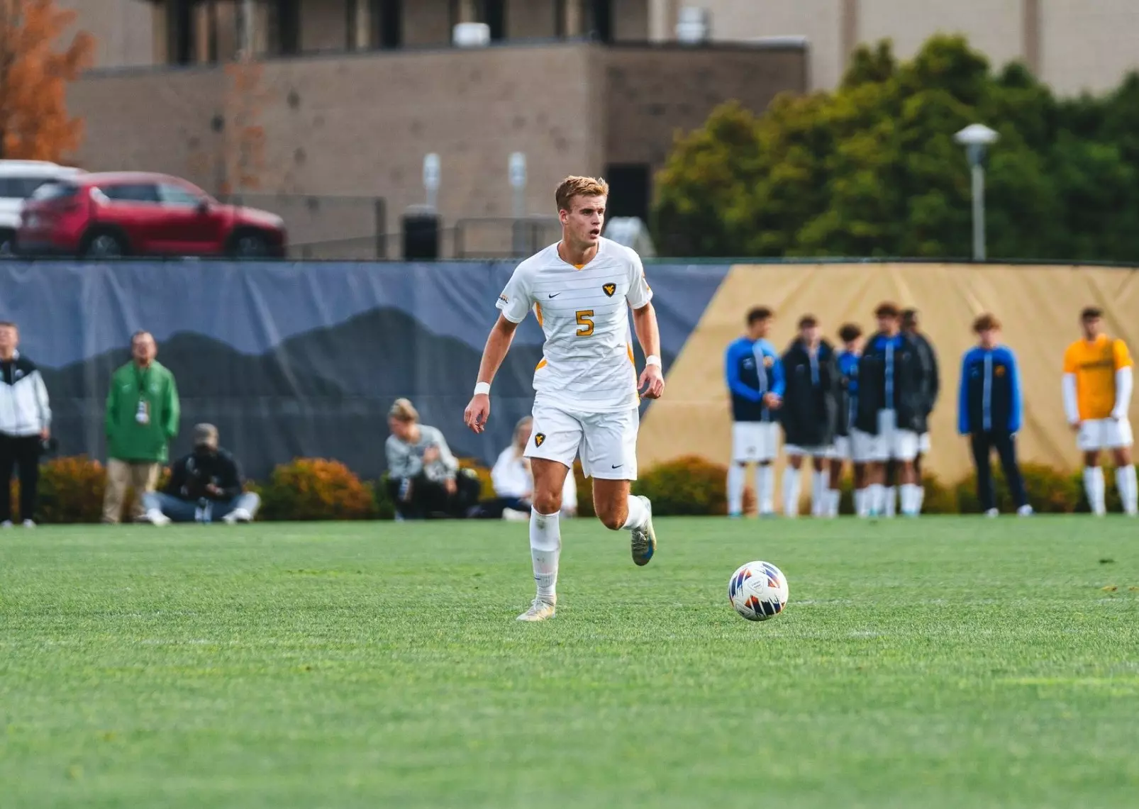 WVU soccer player Max Broughton