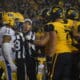 WVU Football Offensive Line against Pitt in Backyard Brawl