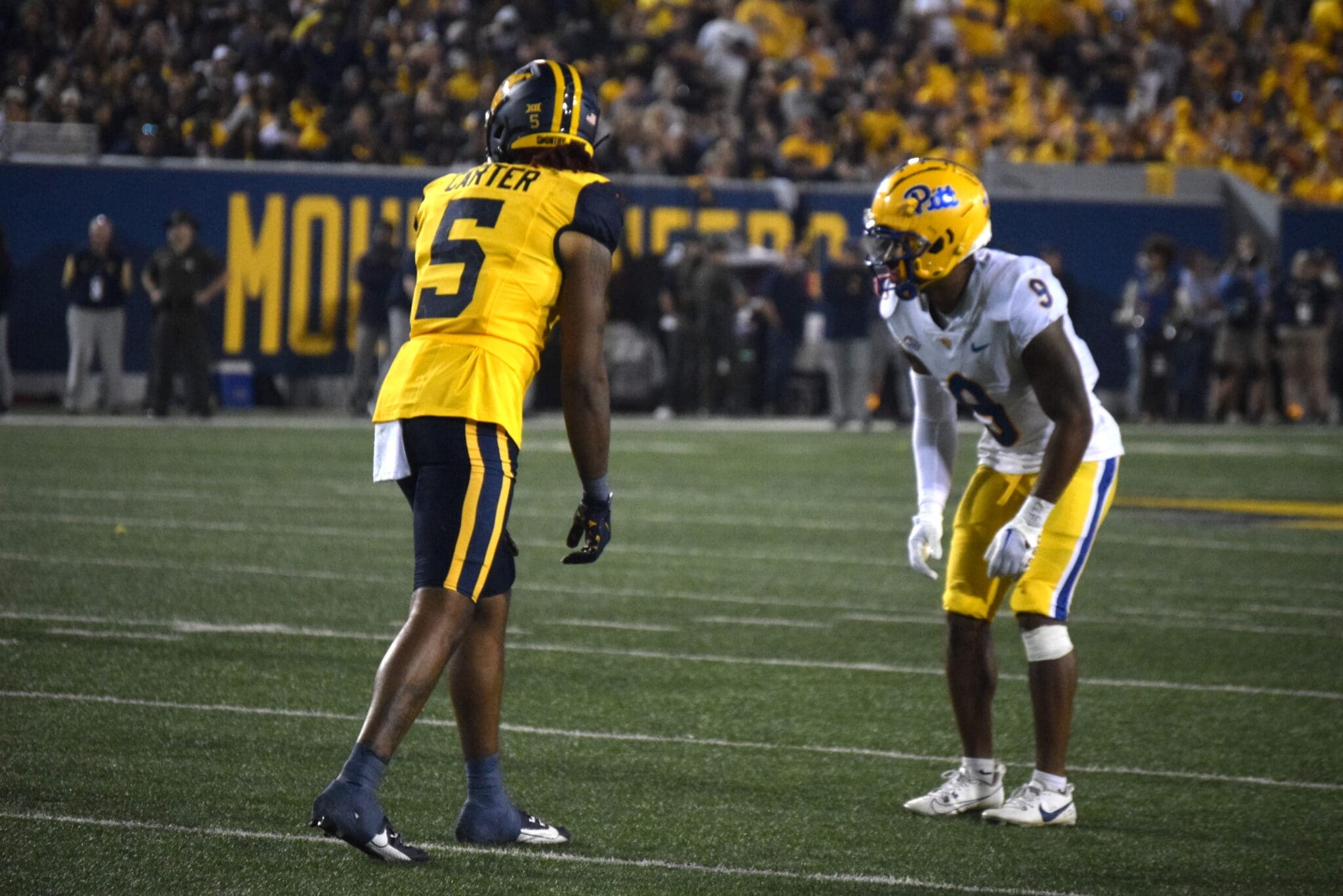 WVU Football WR Devin Carter against Pitt