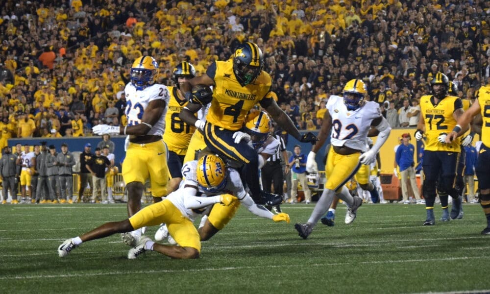 WVU Football RB CJ Donaldson against Pitt