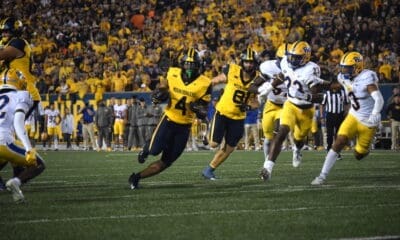 WVU Football RB CJ Donaldson against Pitt