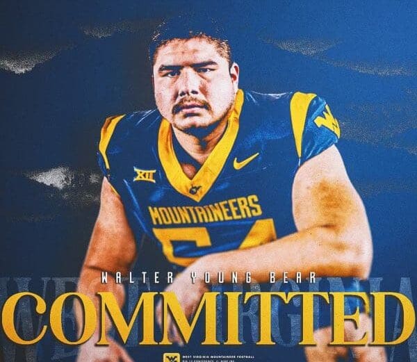 WVU Football OL Walter Young Bear