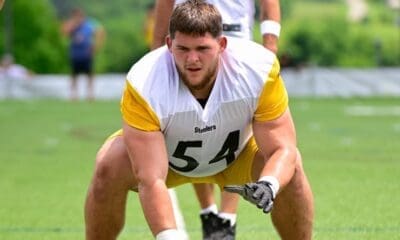 Zach Frazier at Steelers camp