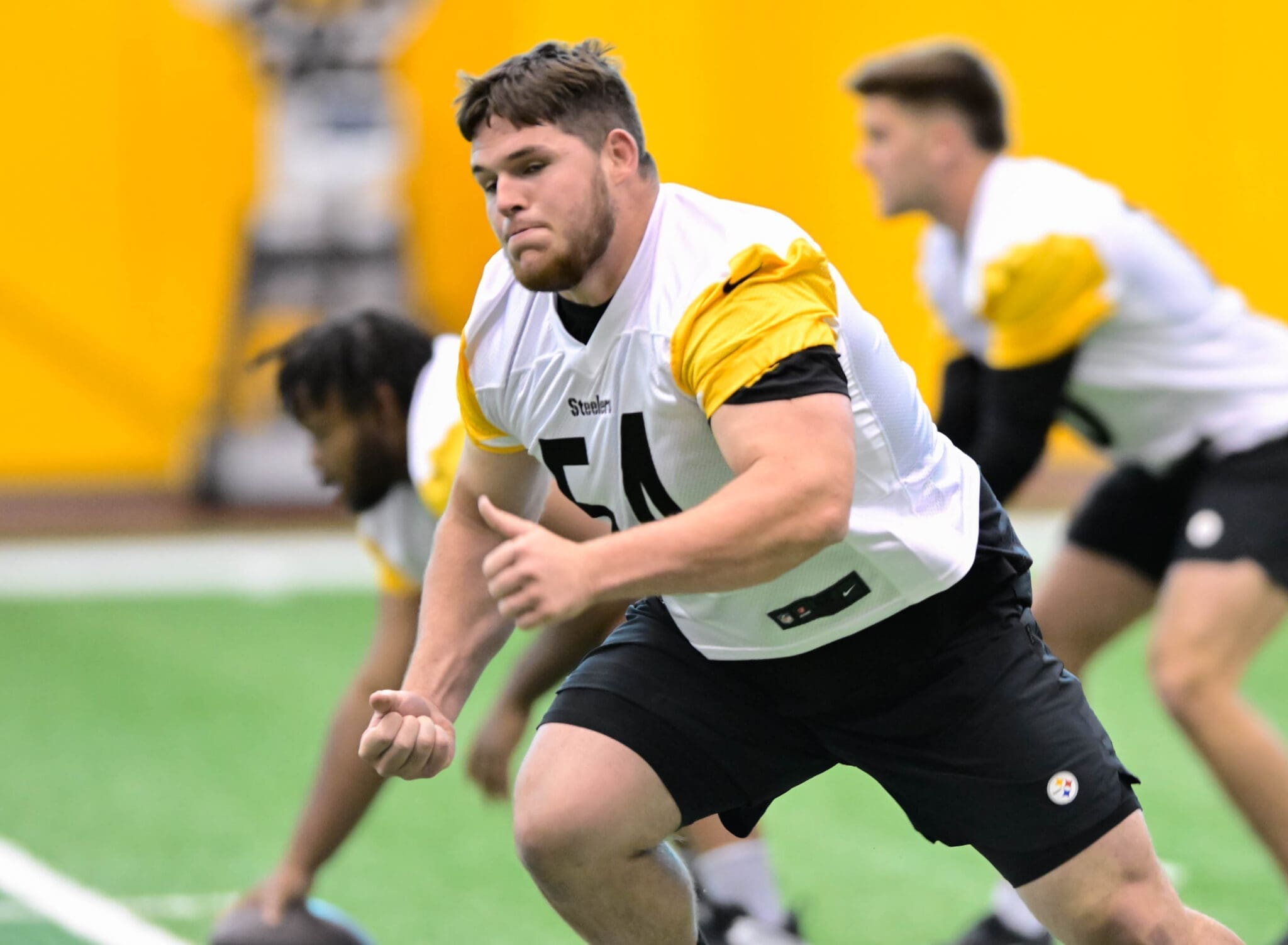 Zach Frazier at Steelers rookie camp