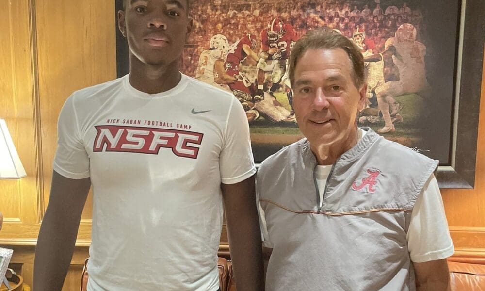 WVU Football edge target Zion Grady and Nick Saban