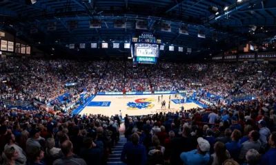 WVU Basketball at Allen Fieldhouse in Kansas