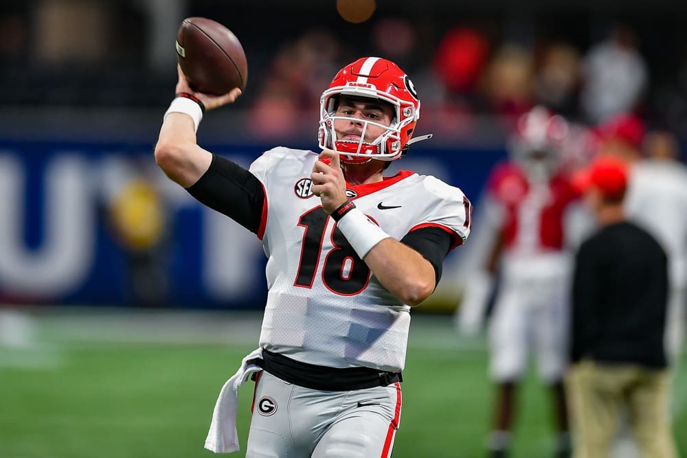 JT Daniels with Georgia