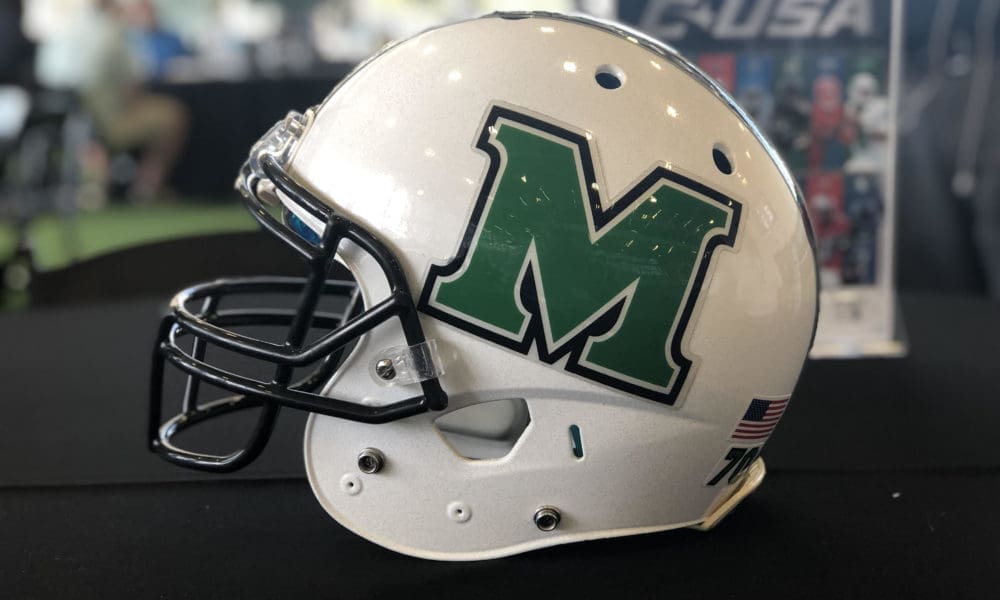Marshall Football helmet