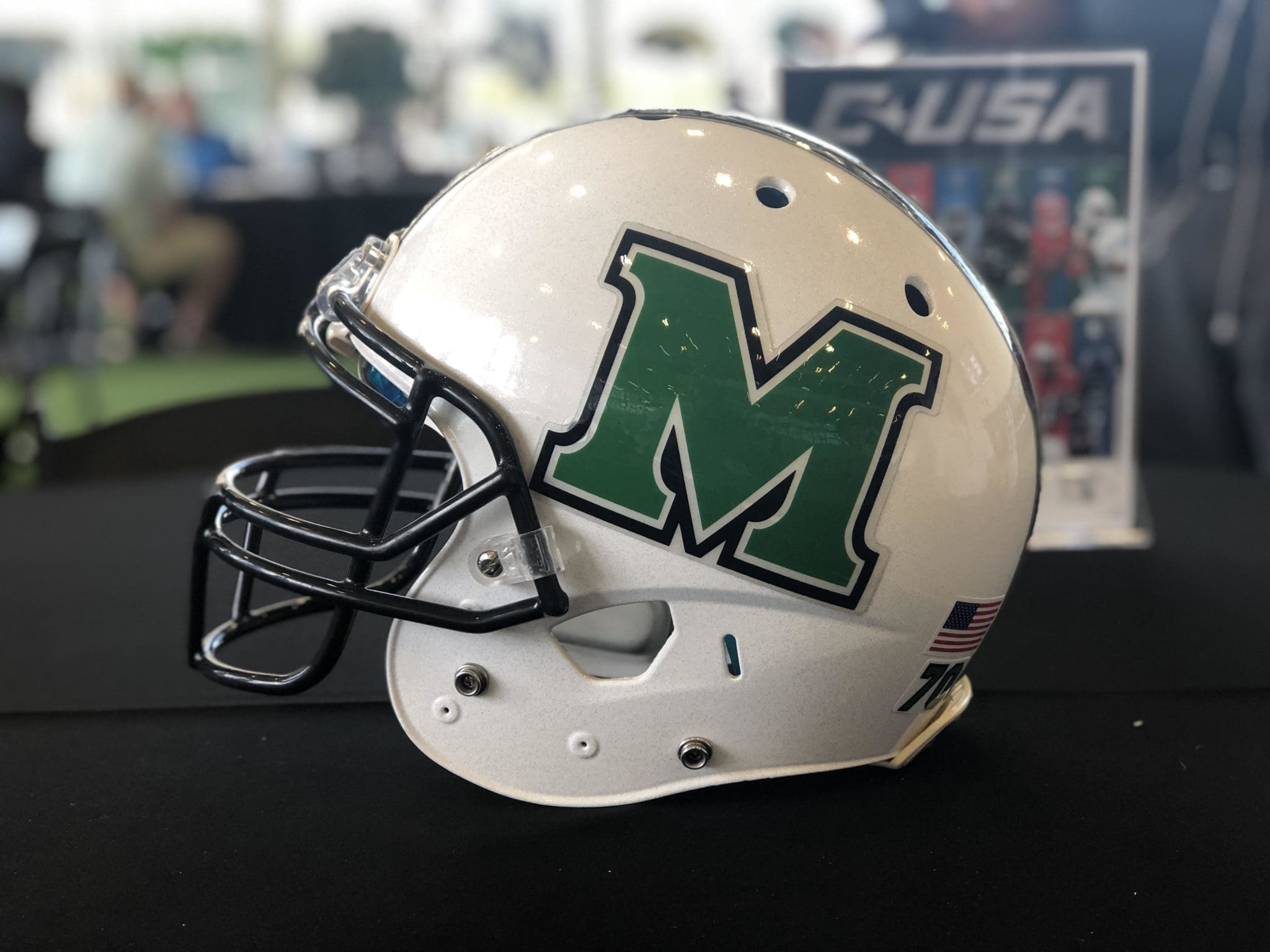 Marshall Football helmet