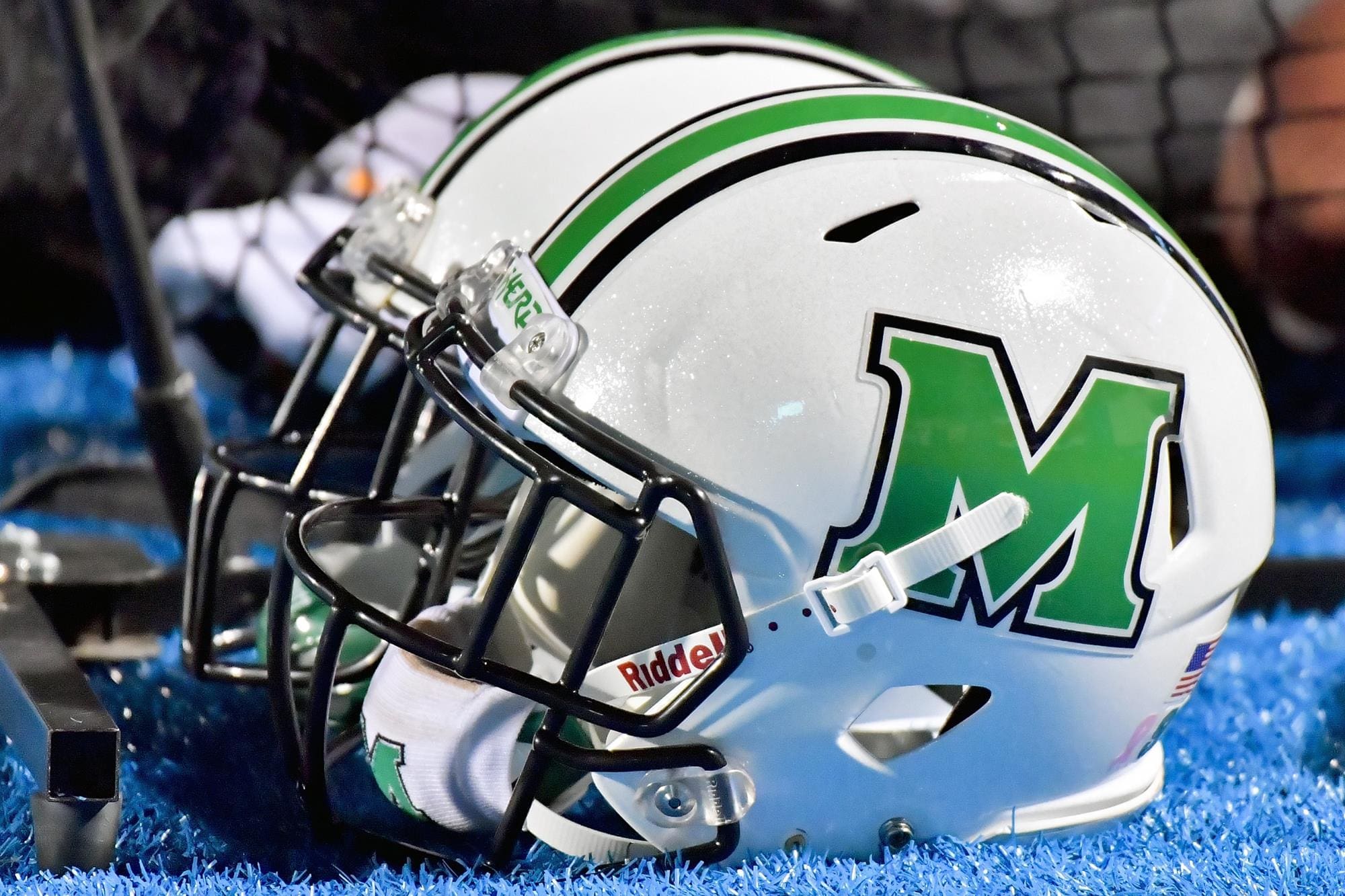 Marshall Football helmet stock
